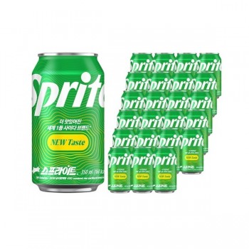 스프라이트 사이다 탄산 캔음료 350ml 24개