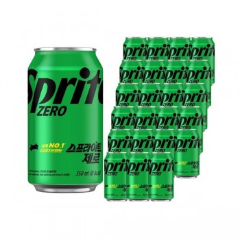 스프라이트 제로 사이다 탄산 캔음료 350ml 24개