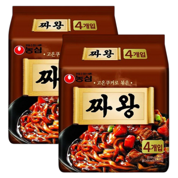 농심) 짜왕 134g, 2팩(8봉지입)