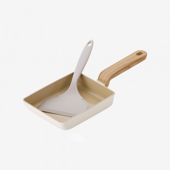 [리빙아트] 크레마우디 IH 세라믹 계란말이팬 18cm + 뒤집개