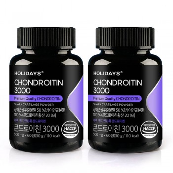 [홀리데이즈] 콘드로이친 3000 500mg X 60정