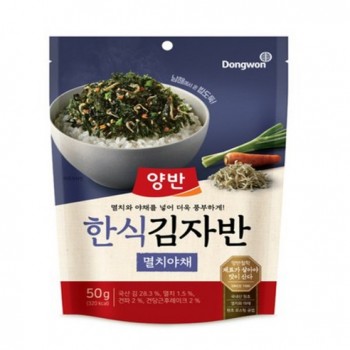 양반 한식 김자반 멸치야채, 50g, 1개