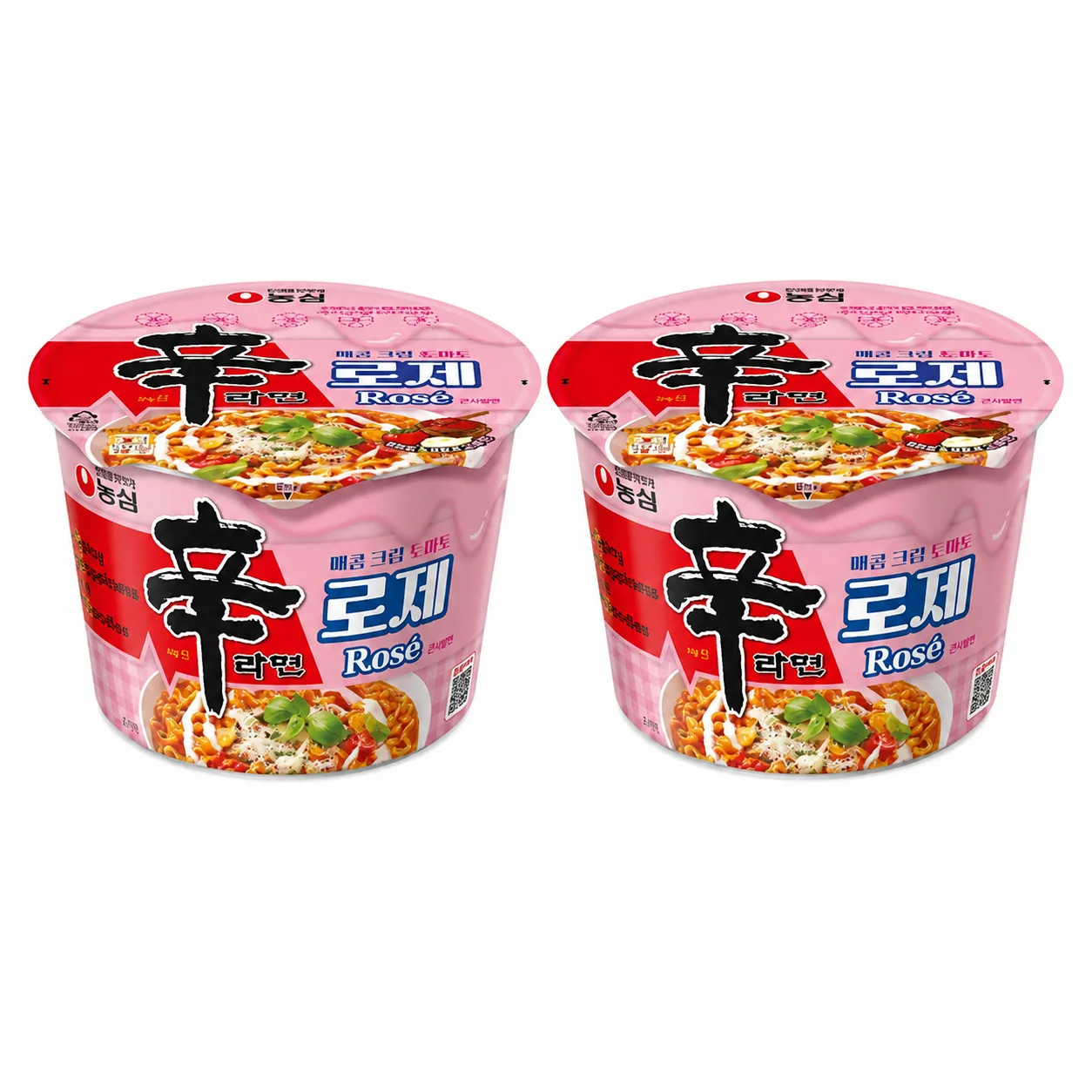 신라면 로제 큰사발면 108g,