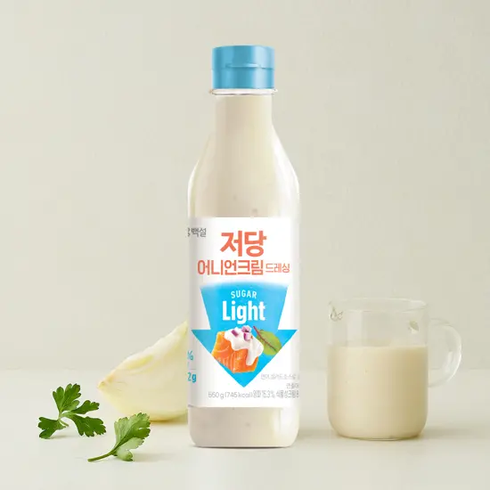 백설 저당 어니언크림 드레싱 550g