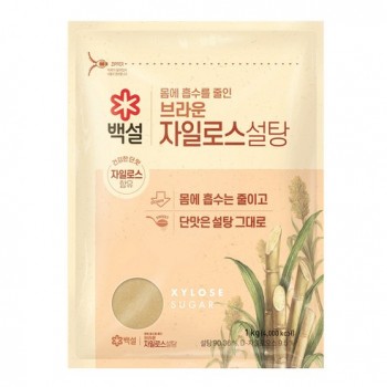 백설) 브라운 자일로스 설탕 1kg 1개