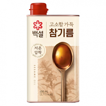 백설) 고소함 가득 참기름 450ml 1개